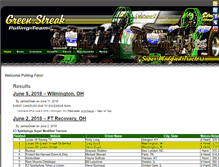 Tablet Screenshot of greenstreakpulling.com